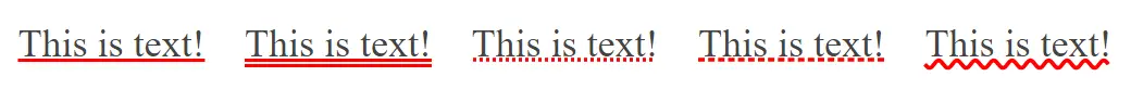 Властивість `text-decoration-style`